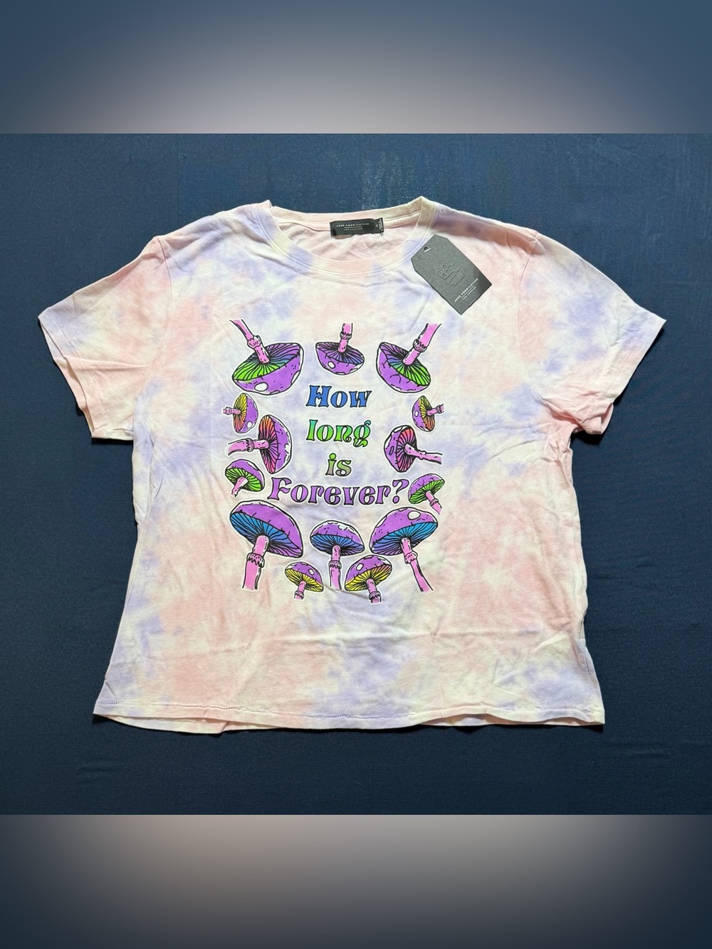 Cotton Size XL NWT Junk Food Clothing How Long Is Forever Mushroom Tie-Dye T-Shi